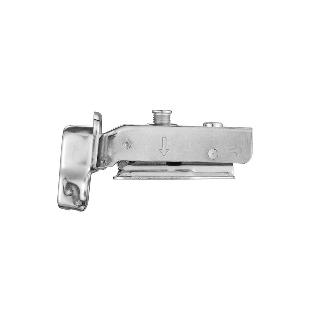 8 Pack 304 Stainless Steel Cabinet Hinges 100 Degree Soft Closing half Overlay Door Hinge Nickel Plated Finish 7