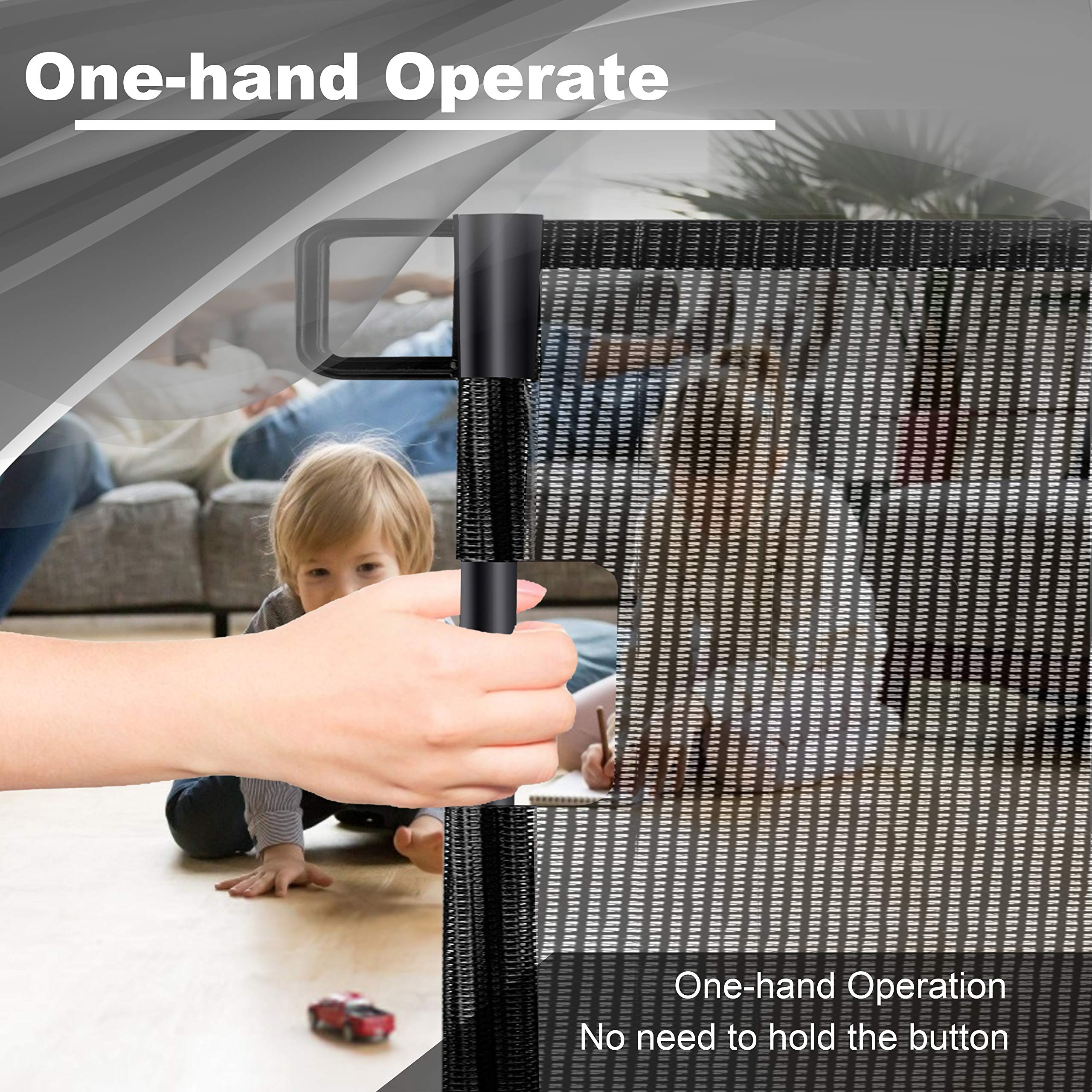 Retractable 3M Doorways Hallways Stairs Baby Gate Dog Pet Gate Indoor Outdoor Safety Gates 6