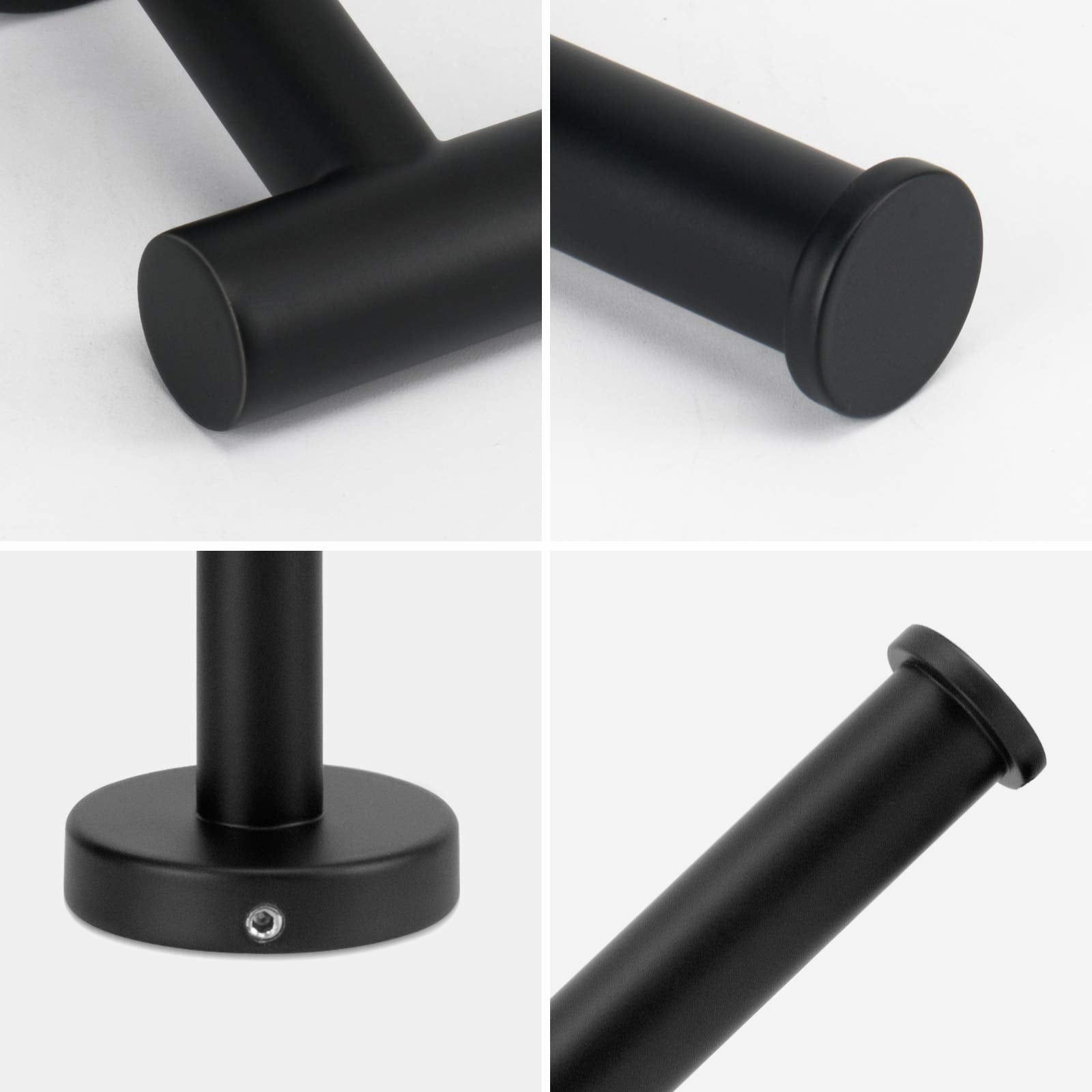 Toilet Paper Holder Black Wall Mount Bathroom Paper Roll Holder Roll Holder 304 3