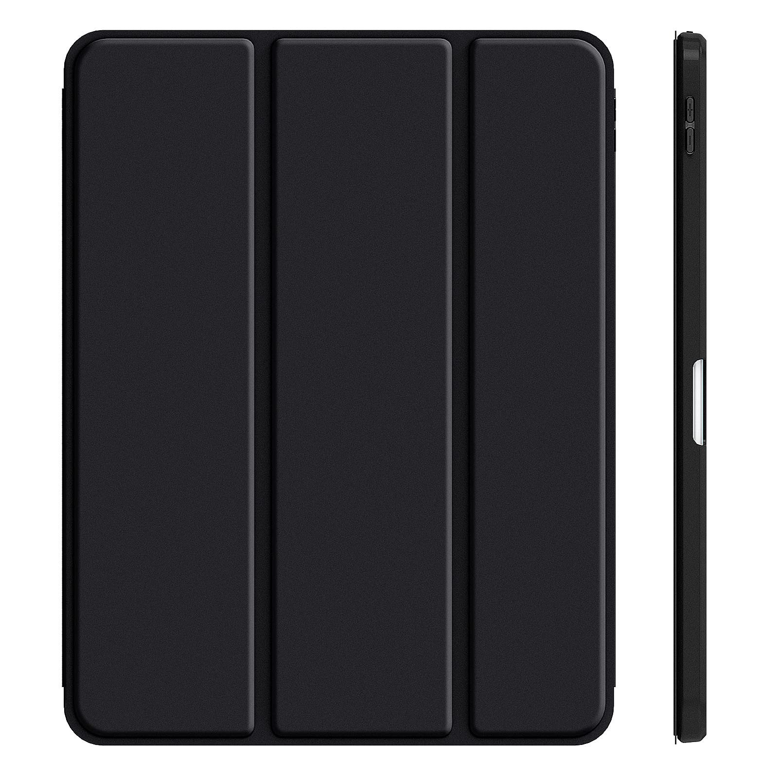 iPad 10th Case 10.9 Inch 2022 with Pencil Holder, Smart iPad Clear Case with Soft TPU Auto Wake Sleep Black 7