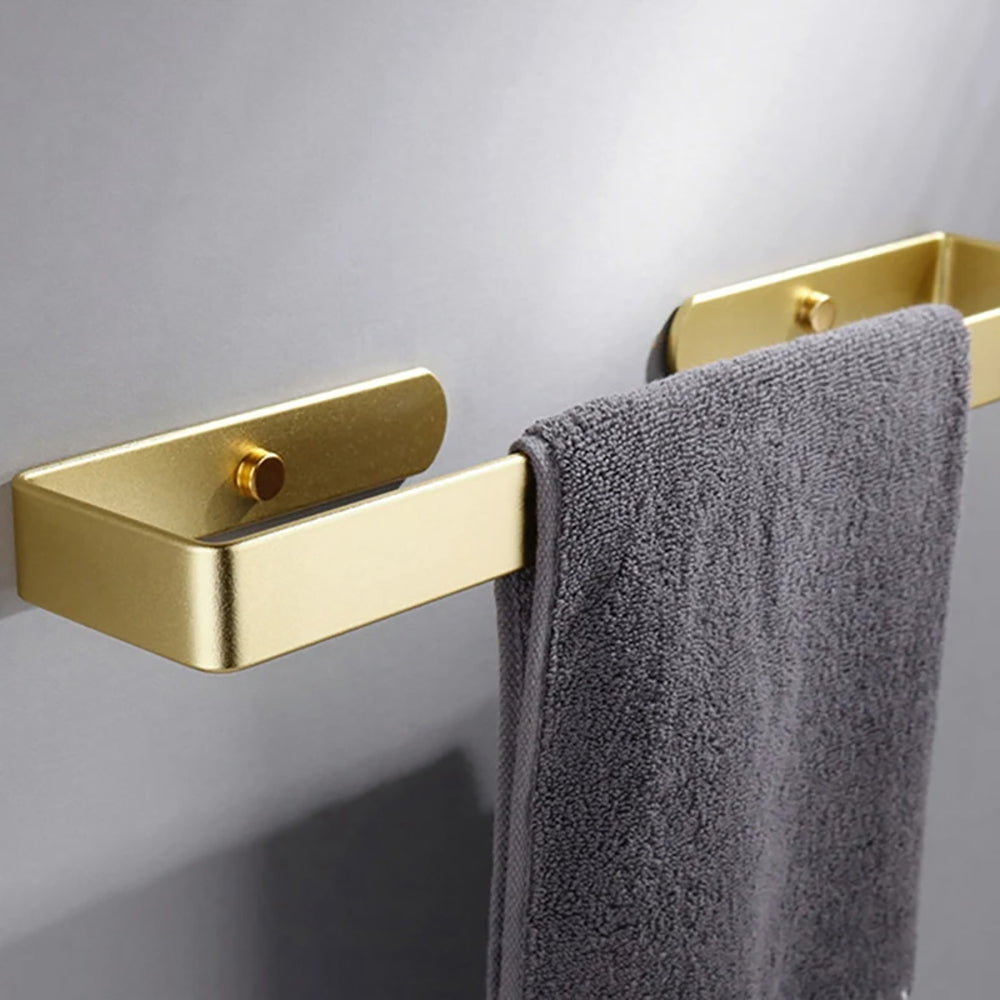 Gold Kitchen Bathroom Paper Holder Towel Holder Self Adhesive or Screw Mount 40cm 5