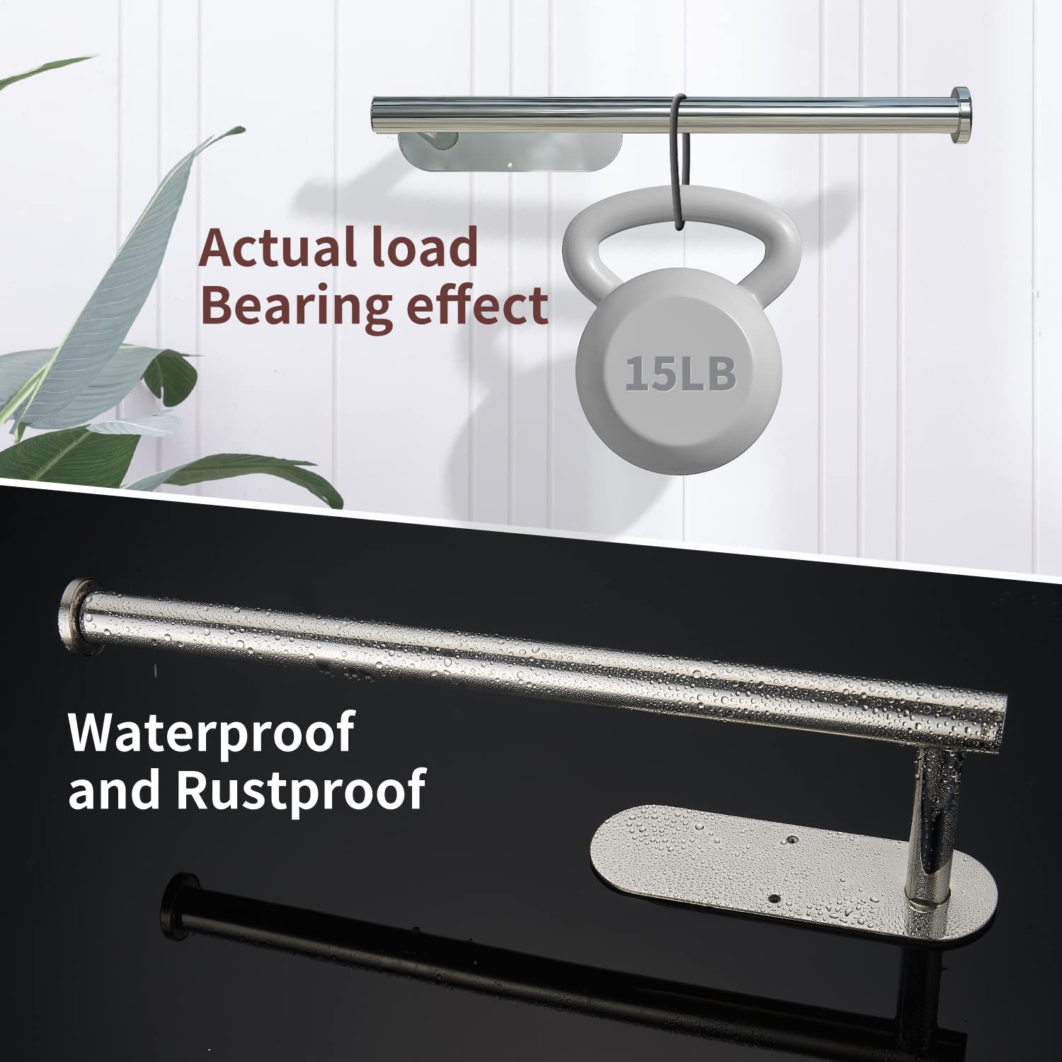 Kitchen Paper Holder Under Cabinet Wall Mount Adhesive Paper Towel Holder  Silver 6