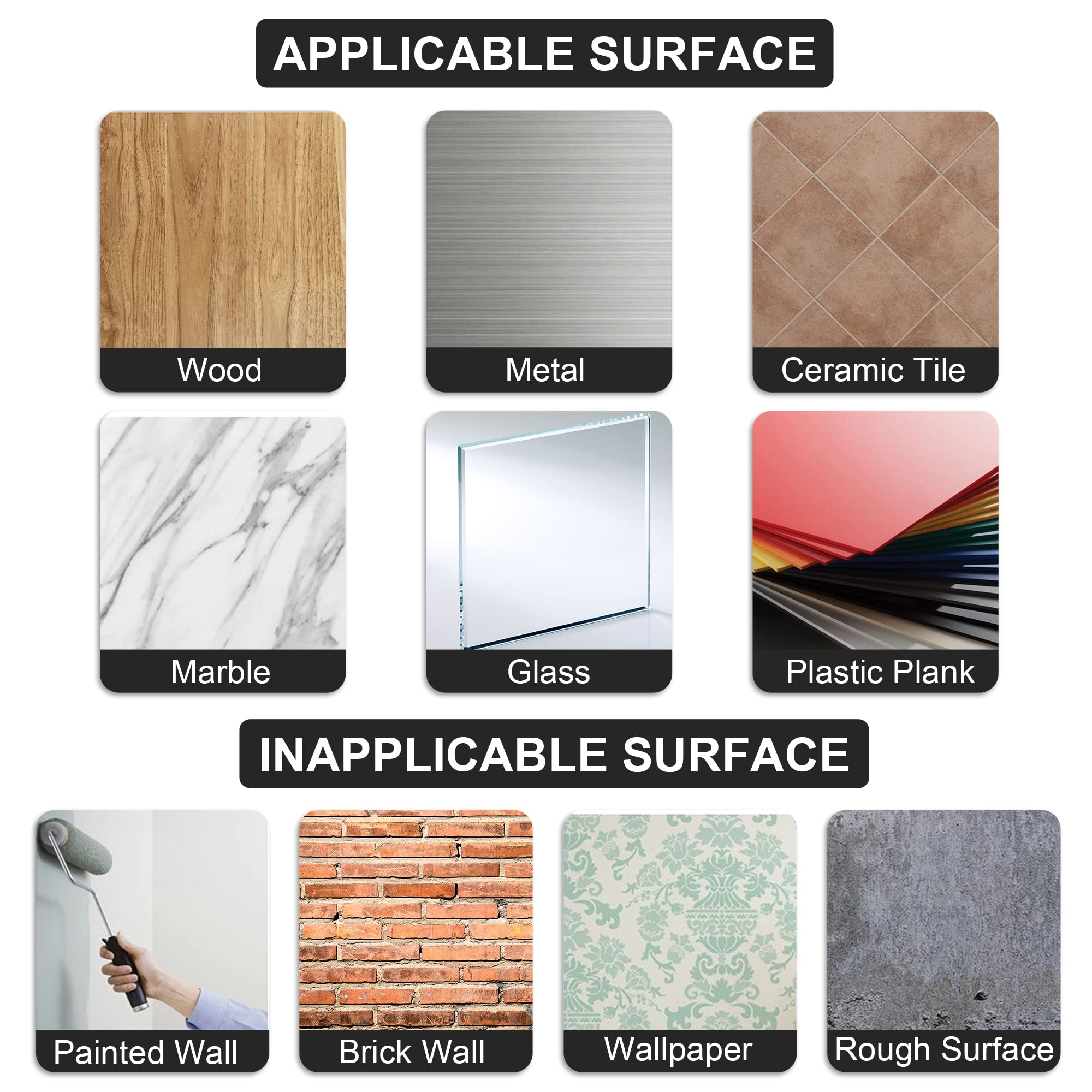 Bathroom Towel Ring Bathroom Towel Rack Adhesive Hand Towels Holder Towel Hanger Round Black 5