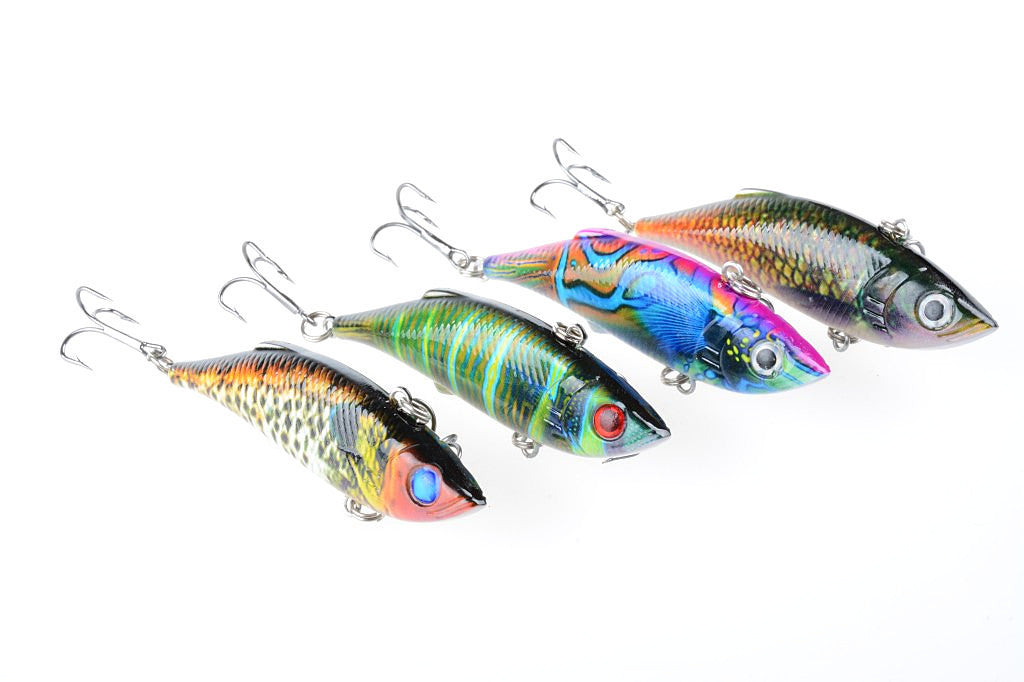 4x 8cm Vib Bait Fishing Lure Lures Hook Tackle Saltwater 4