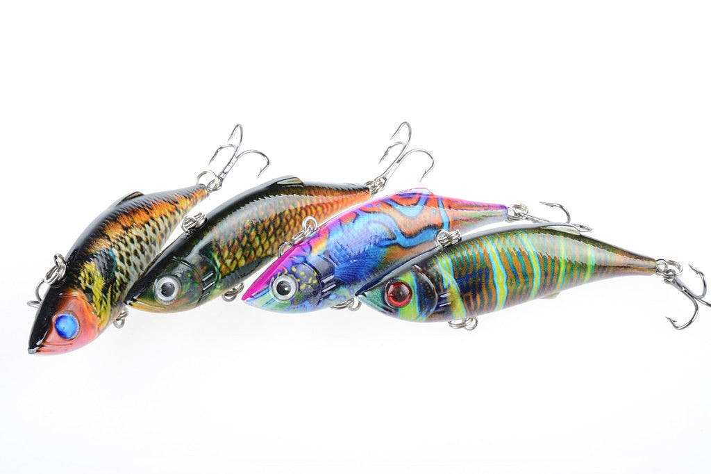 4x 8cm Vib Bait Fishing Lure Lures Hook Tackle Saltwater 5