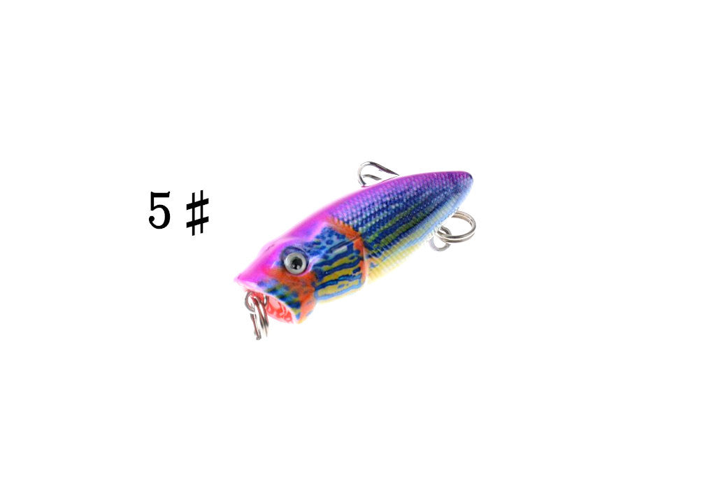 6X 3.5cm Popper Poppers Fishing Lure Lures Surface Tackle Fresh Saltwater 10