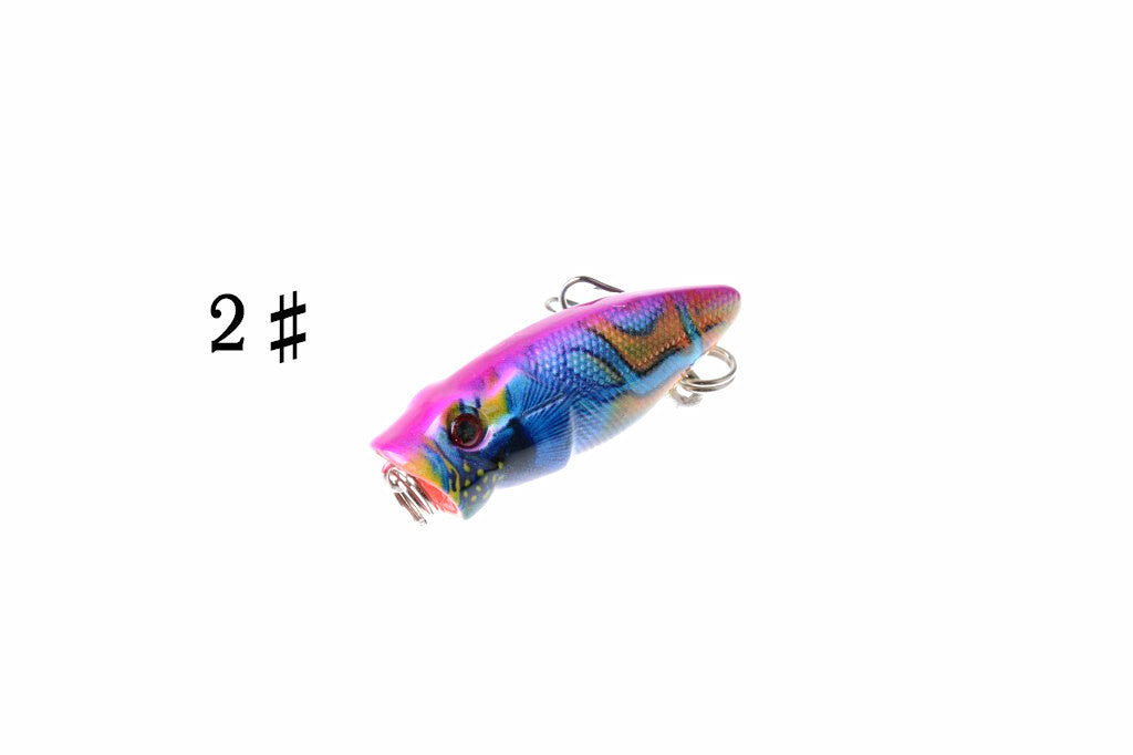 6X 3.5cm Popper Poppers Fishing Lure Lures Surface Tackle Fresh Saltwater 7