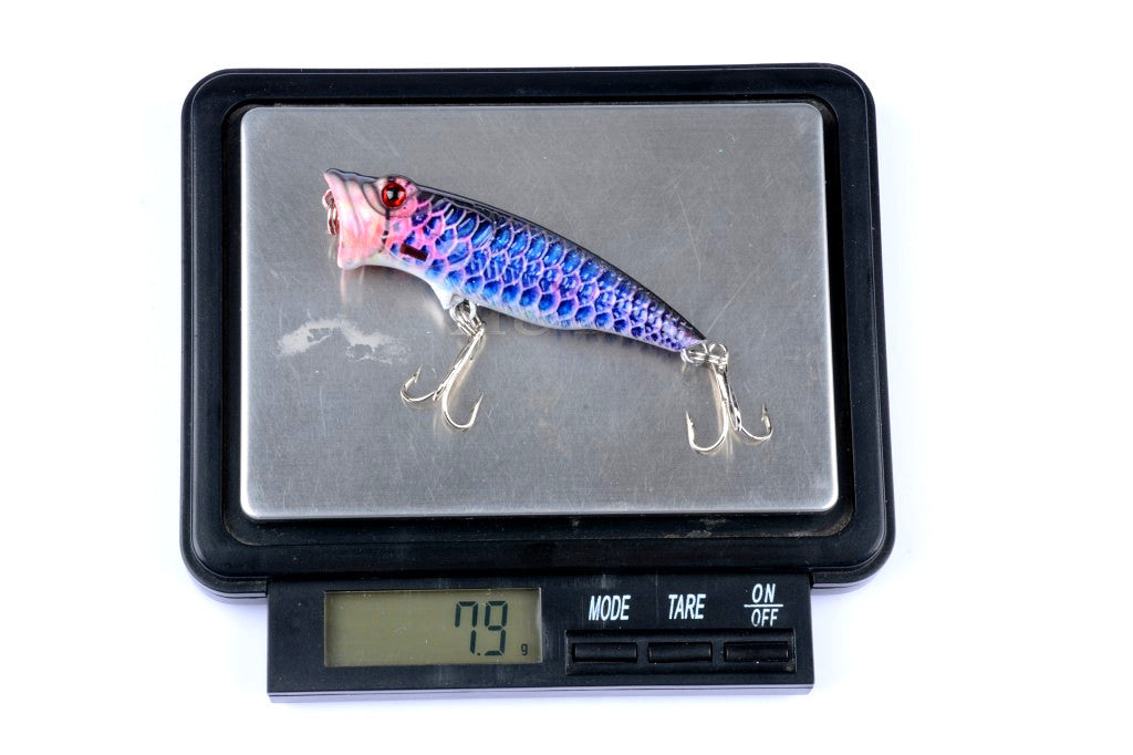4X 6.5cm Popper Poppers Fishing Lure Lures Surface Tackle Fresh Saltwater 10