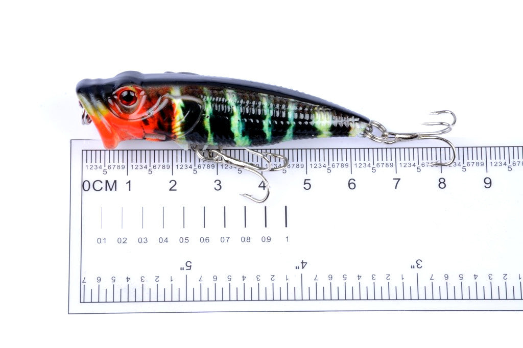 4X 6.5cm Popper Poppers Fishing Lure Lures Surface Tackle Fresh Saltwater 11