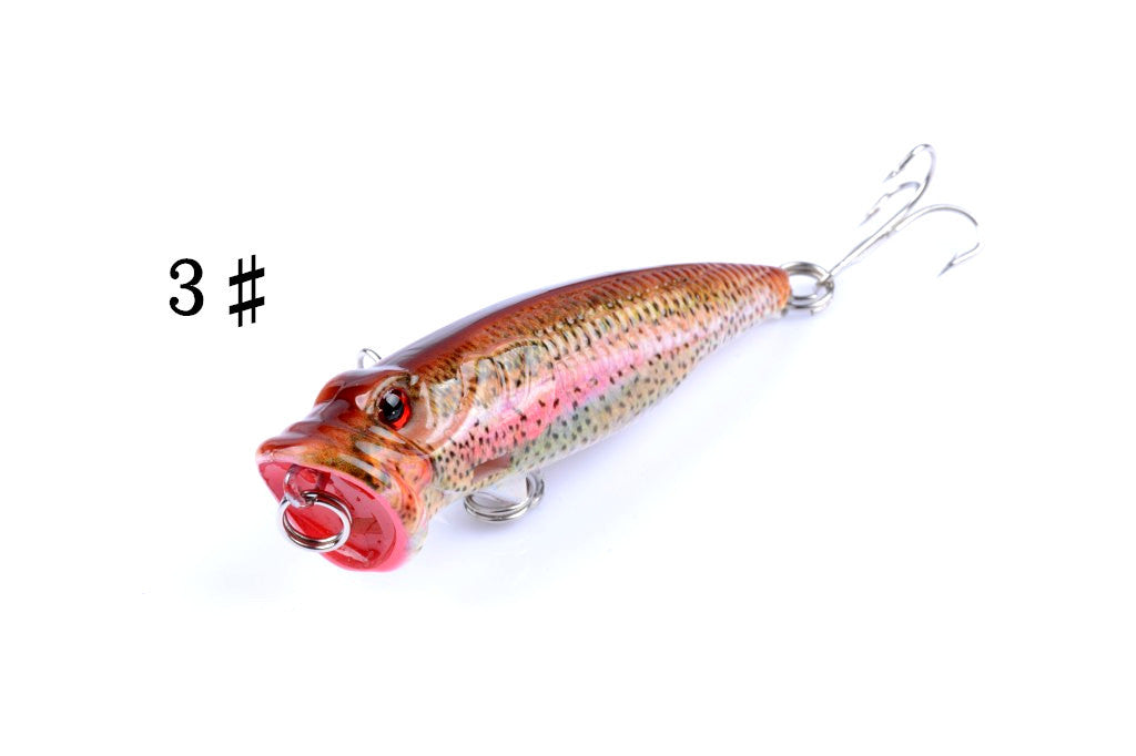 4X 6.5cm Popper Poppers Fishing Lure Lures Surface Tackle Fresh Saltwater 8