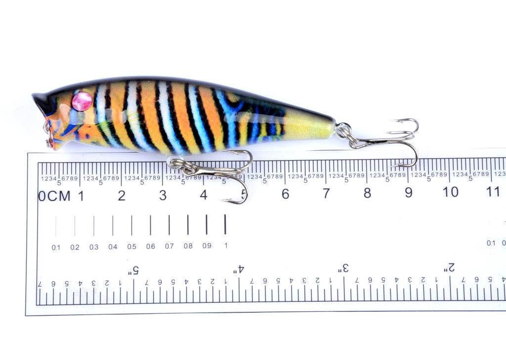 5X 7.5cm Popper Poppers Fishing Lure Lures Surface Tackle Fresh Saltwater 7