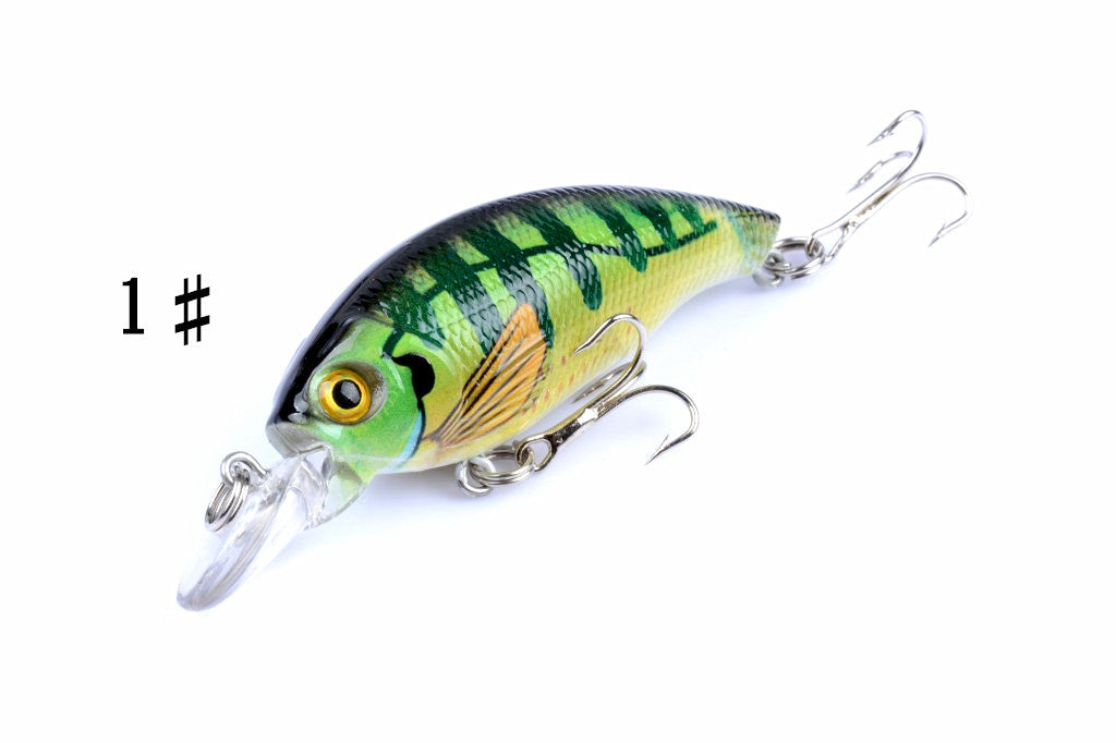 4x 7.5cm Popper Crank Bait Fishing Lure Lures Surface Tackle Saltwater 4
