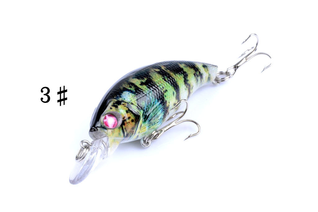 4x 7.5cm Popper Crank Bait Fishing Lure Lures Surface Tackle Saltwater 6