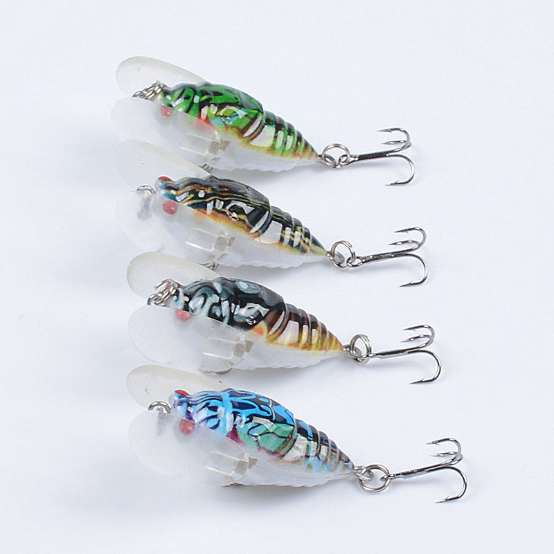 4x Popper Poppers 5cm Fishing Lure Lures Surface Tackle Fresh Saltwater 3