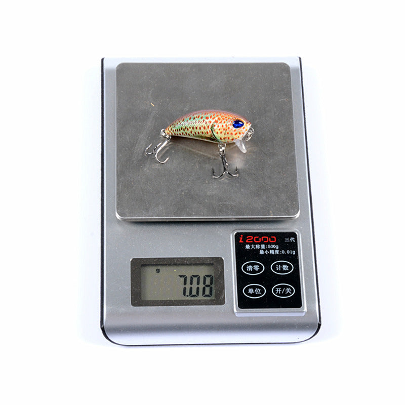 6x Popper Poppers 5.1cm Fishing Lure Lures Surface Tackle Fresh Saltwater 10