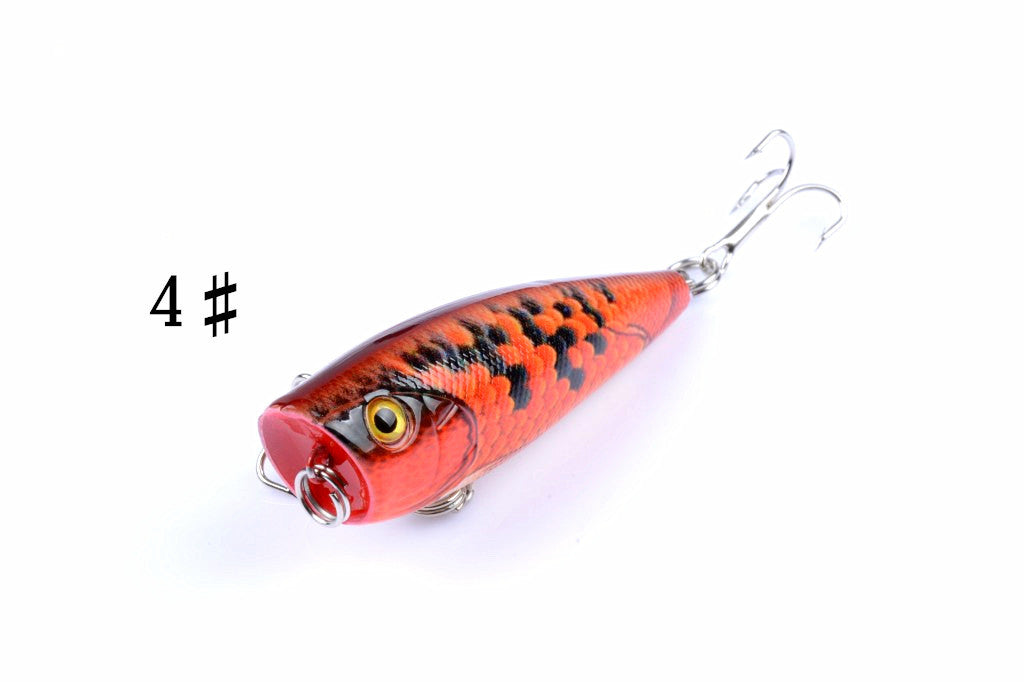 6X 6cm Popper Poppers Fishing Lure Lures Surface Tackle Fresh Saltwater 7
