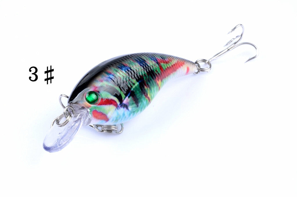 4x 7.5cm Popper Crank Bait Fishing Lure Lures Surface Tackle Saltwater 7