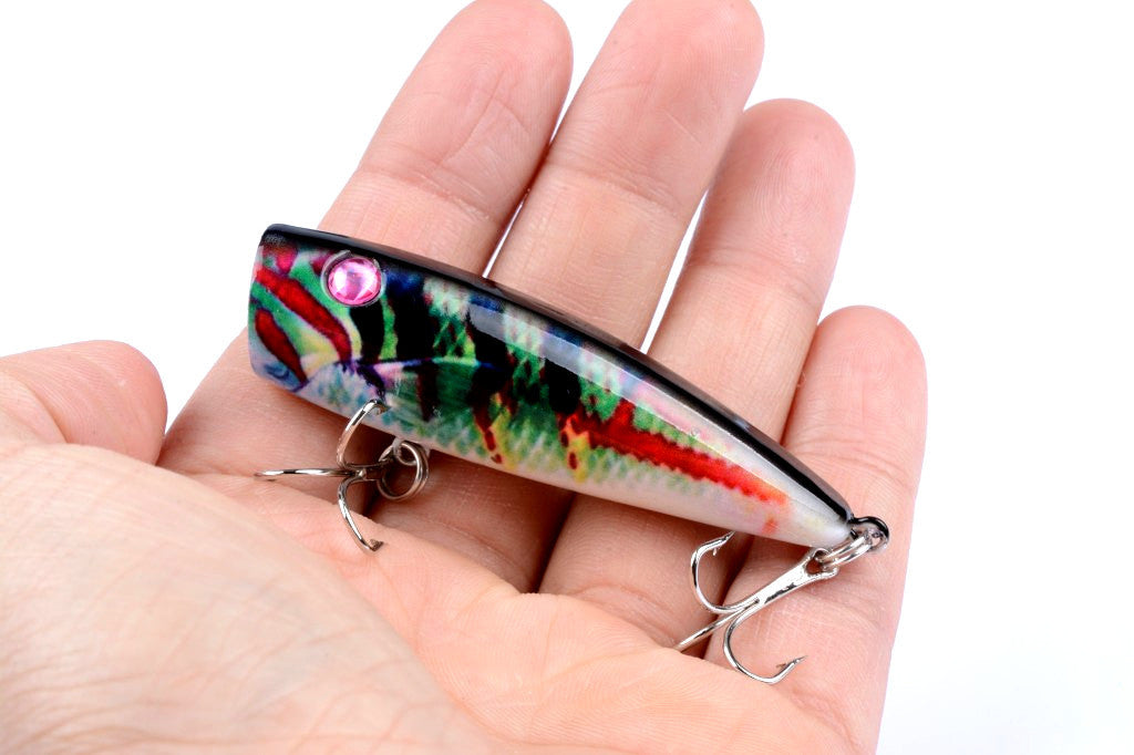 4X 6.8cm Popper Poppers Fishing Lure Lures Surface Tackle Saltwater 3