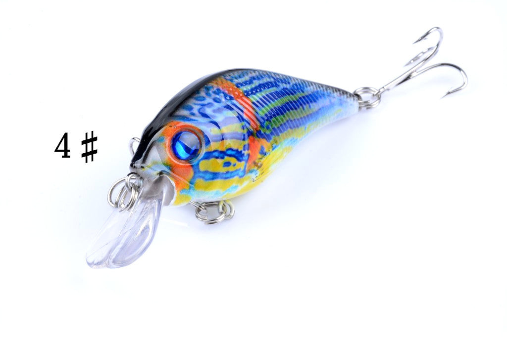 4x 7.5cm Popper Crank Bait Fishing Lure Lures Surface Tackle Saltwater 8