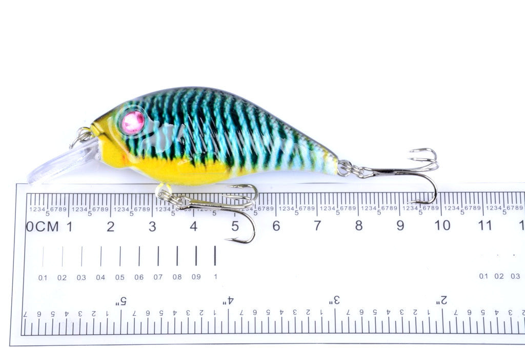4x 7.5cm Popper Crank Bait Fishing Lure Lures Surface Tackle Saltwater 9