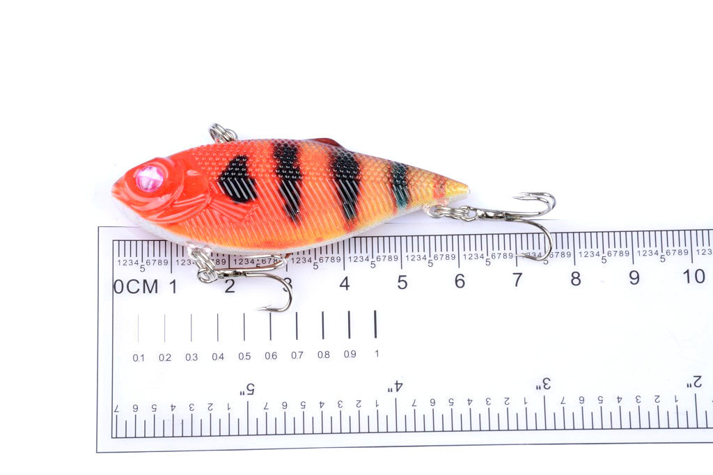 6x 6.5cm Vib Bait Fishing Lure Lures Hook Tackle Saltwater 9