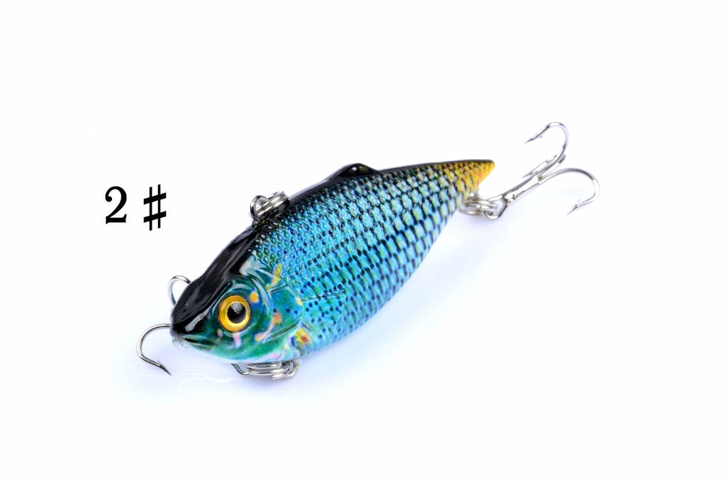 6x 6.5cm Vib Bait Fishing Lure Lures Hook Tackle Saltwater 4