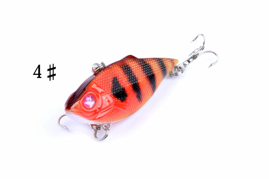 6x 6.5cm Vib Bait Fishing Lure Lures Hook Tackle Saltwater 6