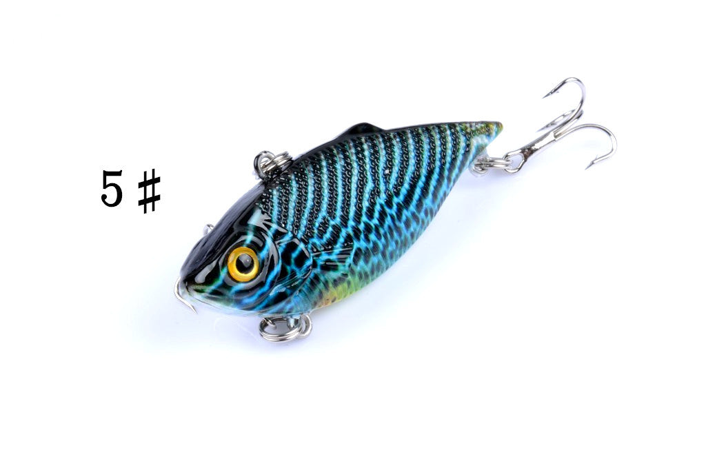 6x 6.5cm Vib Bait Fishing Lure Lures Hook Tackle Saltwater 7