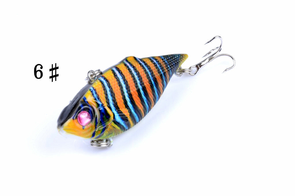 6x 6.5cm Vib Bait Fishing Lure Lures Hook Tackle Saltwater 8