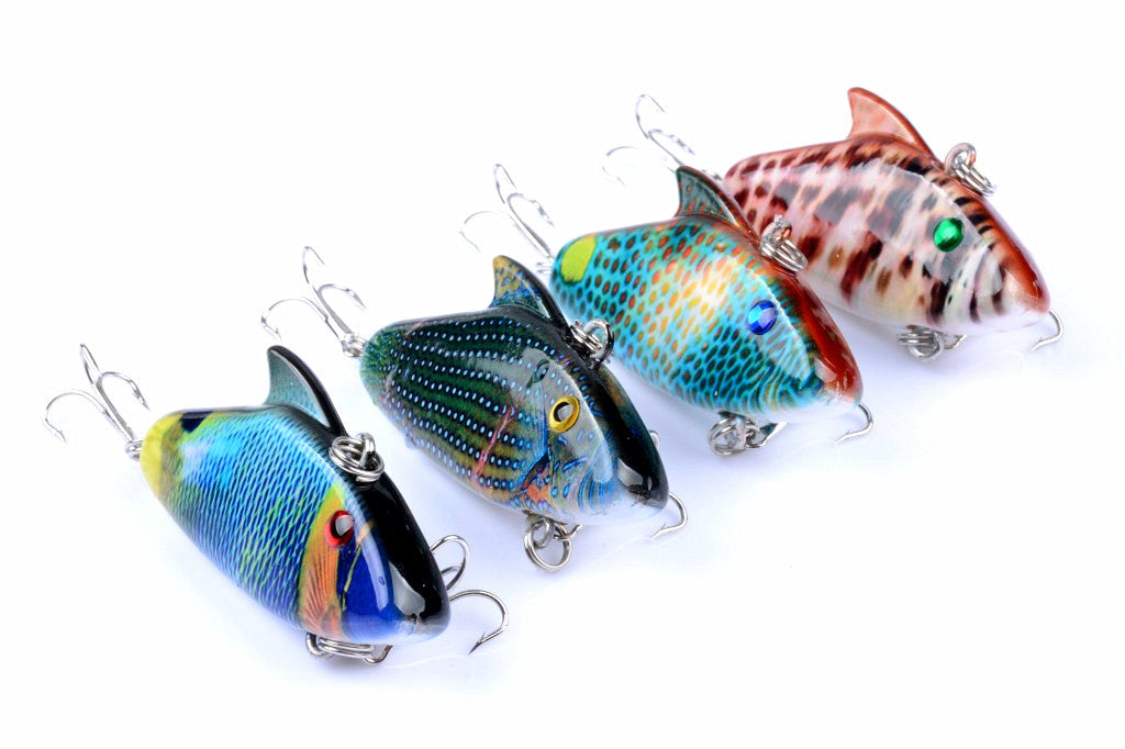 4x 5.5cm Vib Bait Fishing Lure Lures Hook Tackle Saltwater 3