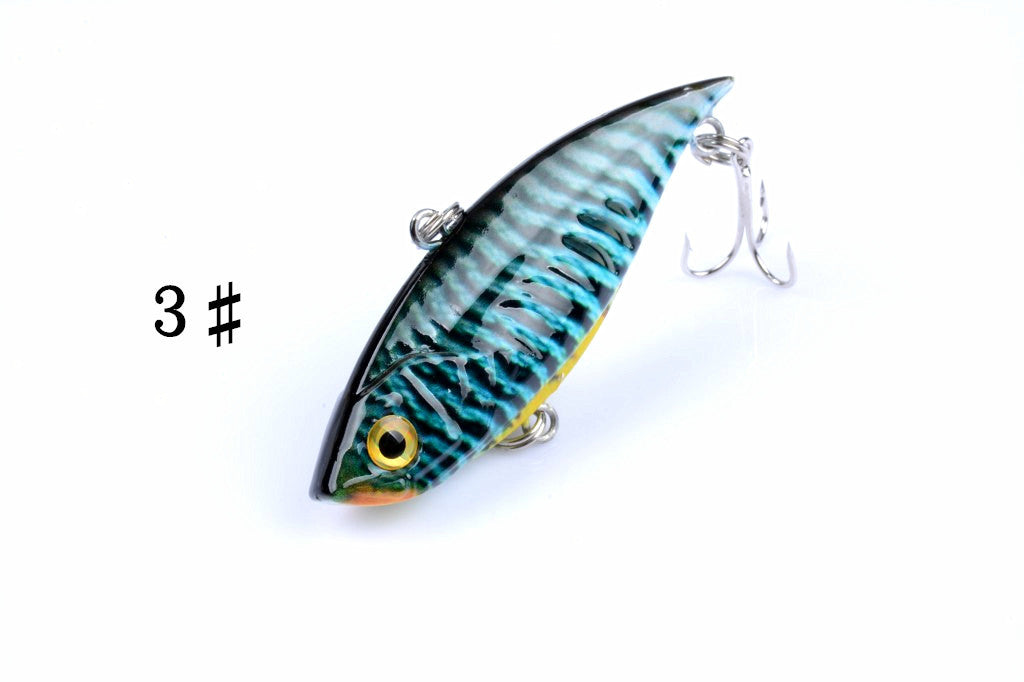 6x 6.5cm Vib Bait Fishing Lure Lures Hook Tackle Saltwater 5