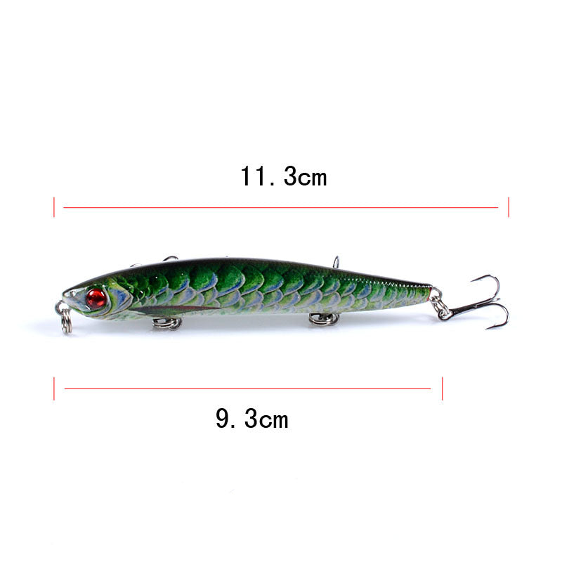 6x Popper Poppers 9.3cm Fishing Lure Lures Surface Tackle Fresh Saltwater 5