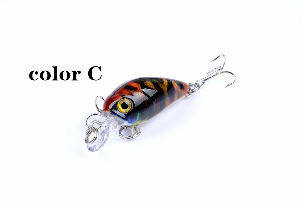 6x 4.5cm Popper Crank Bait Fishing Lure Lures Surface Tackle Saltwater 5