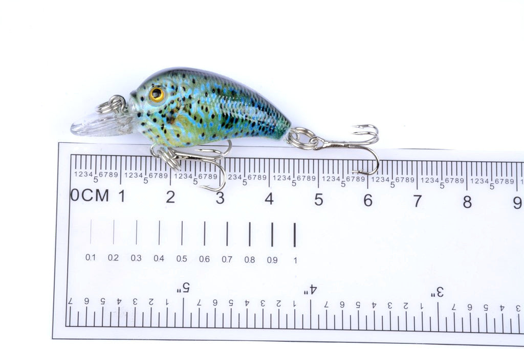 5x 4.5cm Popper Crank Bait Fishing Lure Lures Surface Tackle Saltwater 9