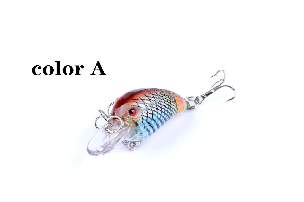 5x 4.5cm Popper Crank Bait Fishing Lure Lures Surface Tackle Saltwater 4