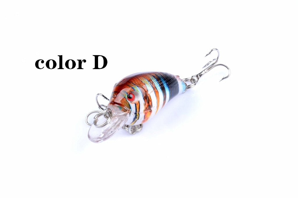 5x 4.5cm Popper Crank Bait Fishing Lure Lures Surface Tackle Saltwater 7