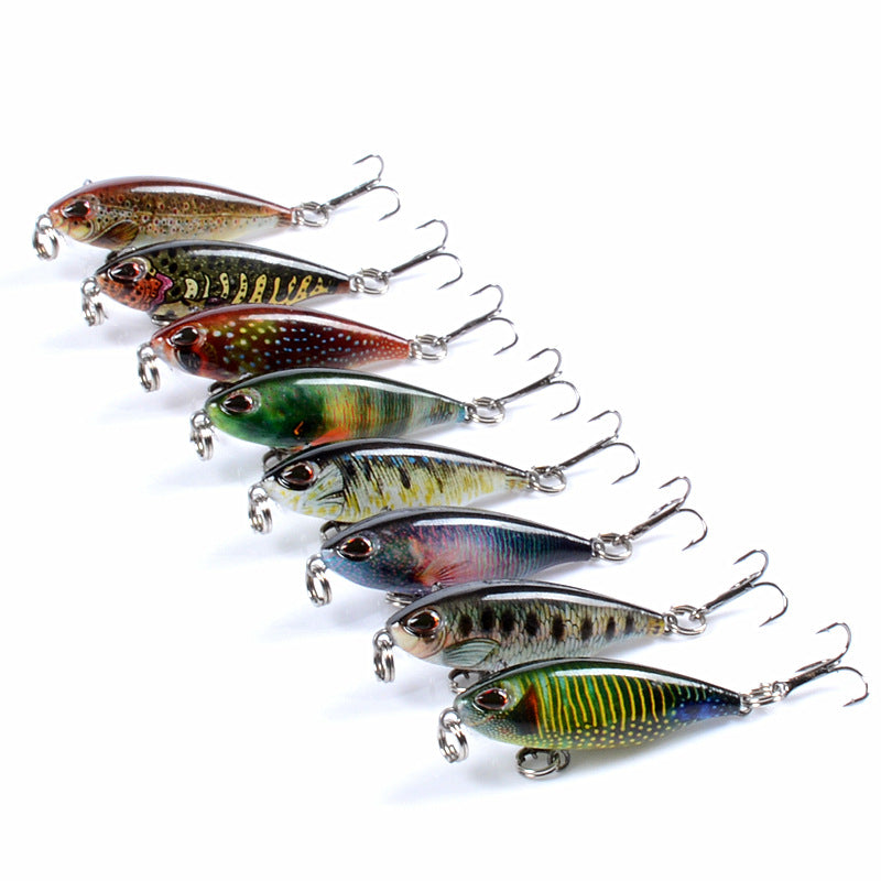 8x Popper Poppers 4.8cm Fishing Lure Lures Surface Tackle Fresh Saltwater 5