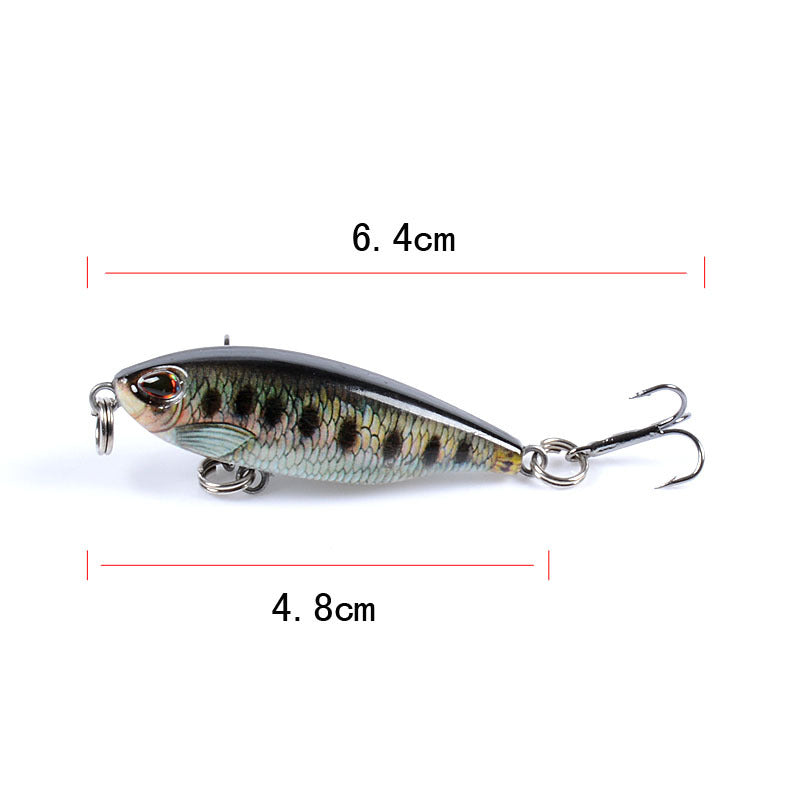 8x Popper Poppers 4.8cm Fishing Lure Lures Surface Tackle Fresh Saltwater 10