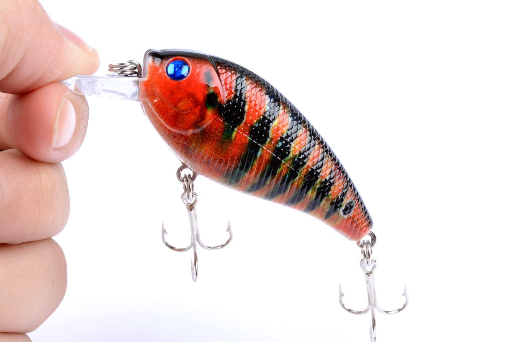 5x 7cm Popper Crank Bait Fishing Lure Lures Surface Tackle Saltwater 3