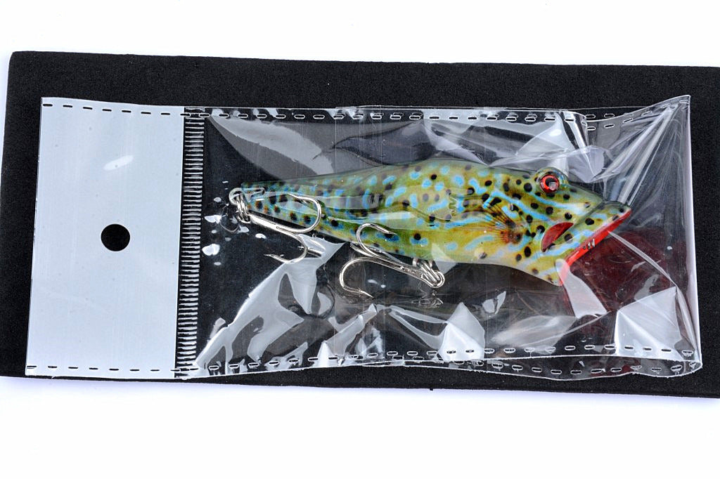 5X 8cm Popper Poppers Fishing Lure Lures Surface Tackle Fresh Saltwater 10