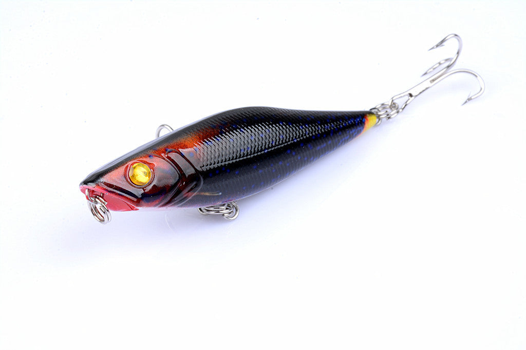 5X 7.5cm Popper Poppers Fishing Lure Lures Surface Tackle Fresh Saltwater 5