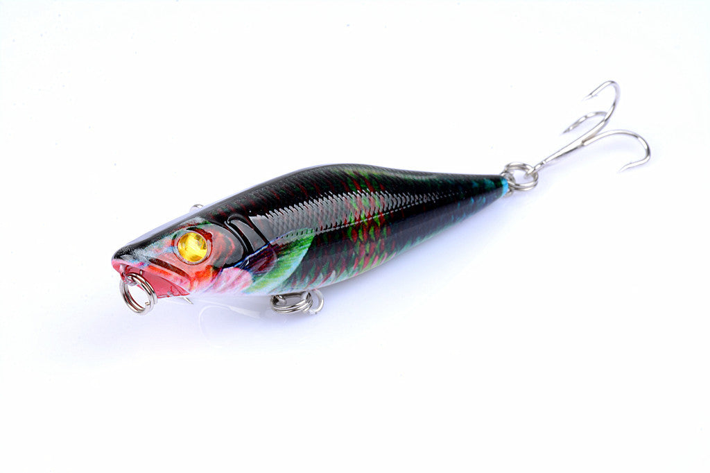 5X 7.5cm Popper Poppers Fishing Lure Lures Surface Tackle Fresh Saltwater 8