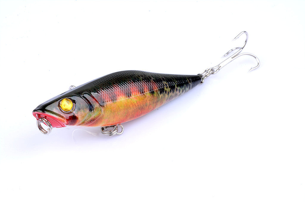 5X 7.5cm Popper Poppers Fishing Lure Lures Surface Tackle Fresh Saltwater 9