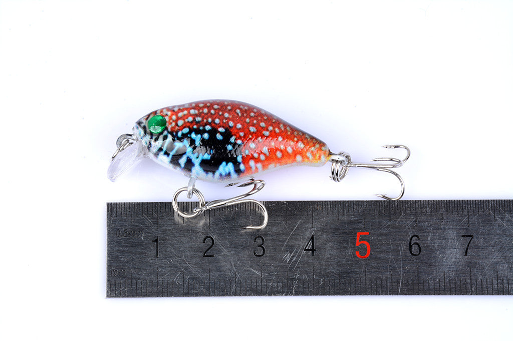 6x 4.3cm Popper Crank Bait Fishing Lure Lures Surface Tackle Saltwater 10