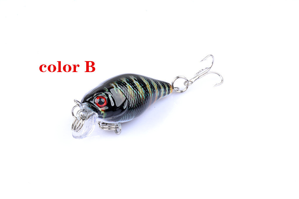 6x 4.3cm Popper Crank Bait Fishing Lure Lures Surface Tackle Saltwater 5