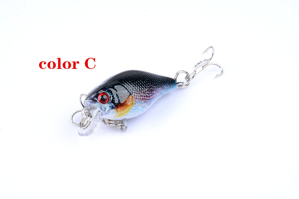 6x 4.3cm Popper Crank Bait Fishing Lure Lures Surface Tackle Saltwater 6