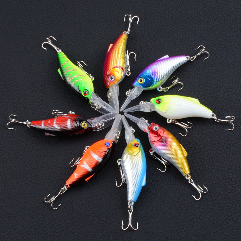 8x 7.5cm Popper Crank Bait Fishing Lure Lures Surface Tackle Saltwater 11