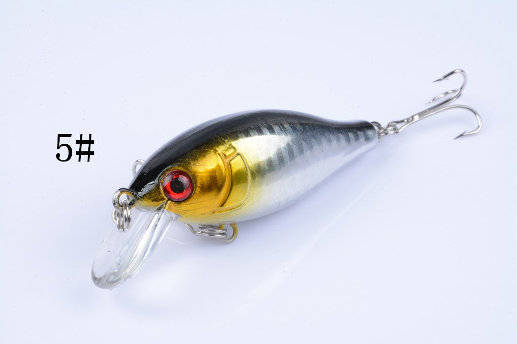 5x 7.5cm Popper Crank Bait Fishing Lure Lures Surface Tackle Saltwater 10