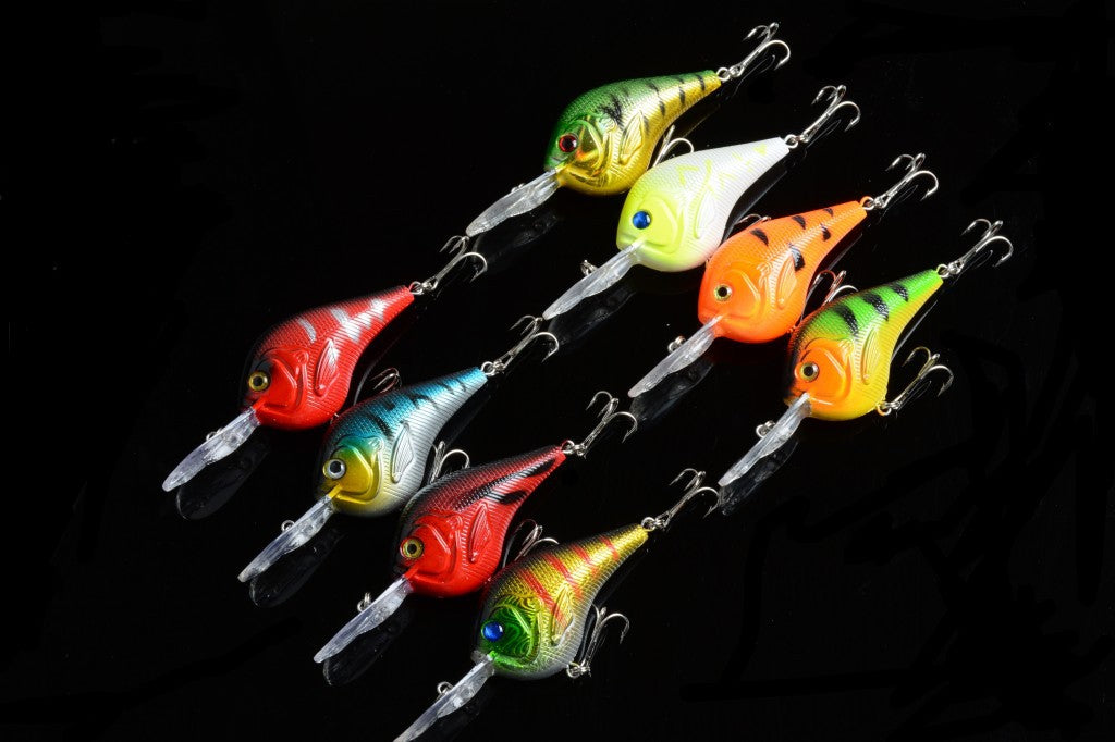 8x 9.5cm Popper Crank Bait Fishing Lure Lures Surface Tackle Saltwater 3