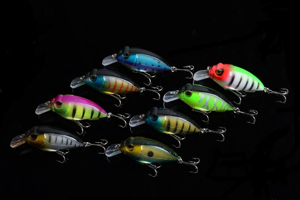 8x 7cm Popper Crank Bait Fishing Lure Lures Surface Tackle Saltwater 3